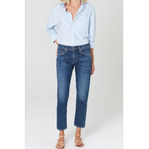 Citizens Of Humanity Denim - Citizens of Humanity CoH Elsa Mid Rise Slim Fit Crop Jeans Size 30 Preppy